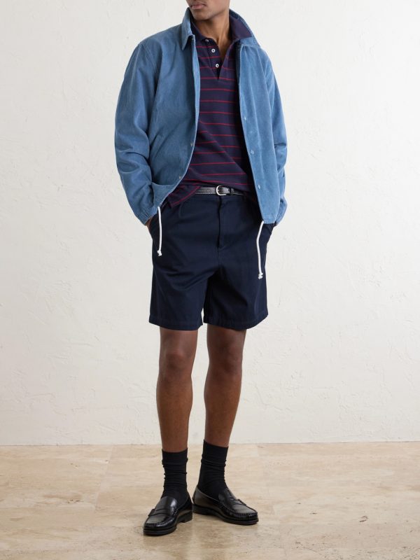 Striped Cotton-Piqué Polo Shirt - OU