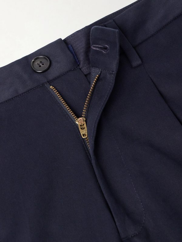 Straight-Leg Cotton-Twill Trousers - CU