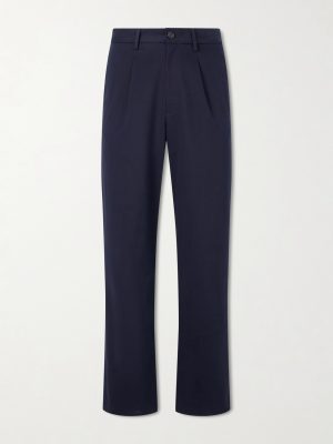 Straight-Leg Cotton-Twill Trousers Straight-Leg Cotton-Twill Trousers