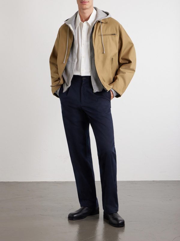 Straight-Leg Cotton-Twill Trousers - OU