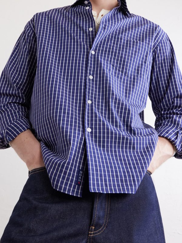 Oversized Checked Cotton-Poplin Shirt - CU Oversized Checked Cotton-Poplin Shirt - CU