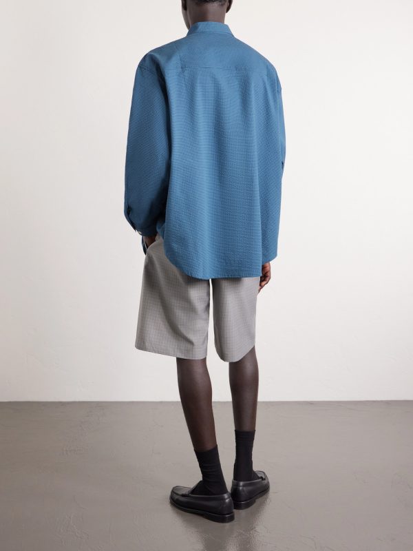 Checked Seersucker Shirt - BK Checked Seersucker Shirt - BK