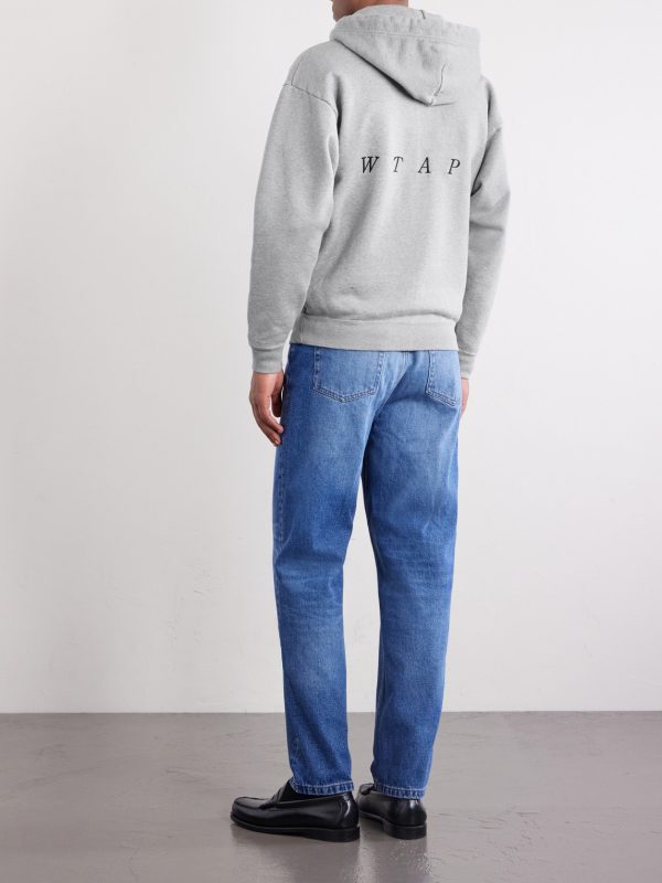 Throwdy Logo-Appliquéd Cotton-Jersey Zip-Up Hoodie - BK Throwdy Logo-Appliquéd Cotton-Jersey Zip-Up Hoodie - BK