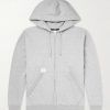 Throwdy Logo-Appliquéd Cotton-Jersey Zip-Up Hoodie Throwdy Logo-Appliquéd Cotton-Jersey Zip-Up Hoodie