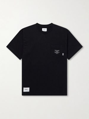 Logo-Appliquéd Printed Cotton-Jersey T-Shirt Logo-Appliquéd Printed Cotton-Jersey T-Shirt