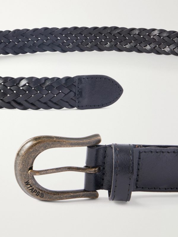 3cm Braided Leather Belt - E1