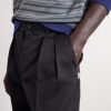 Straight-Leg Pleated Twill Trousers - CU