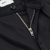 Straight-Leg Pleated Twill Trousers - E1