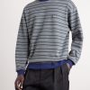 Logo-Appliquéd Striped Cotton-Jersey T-Shirt - FR