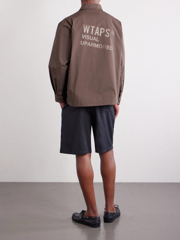 Logo-Print Cotton-Blend CORDURA® Overshirt - BK Logo-Print Cotton-Blend CORDURA® Overshirt - BK