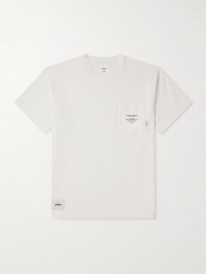 Logo-Appliquéd Printed Cotton-Jersey T-Shirt Logo-Appliquéd Printed Cotton-Jersey T-Shirt