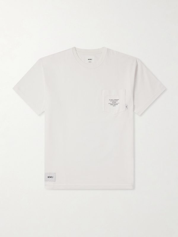 Logo-Appliquéd Printed Cotton-Jersey T-Shirt