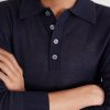 Silk and Cashmere-Blend Polo Sweater - E1 Silk and Cashmere-Blend Polo Sweater - E1