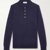 Silk and Cashmere-Blend Polo Sweater Silk and Cashmere-Blend Polo Sweater