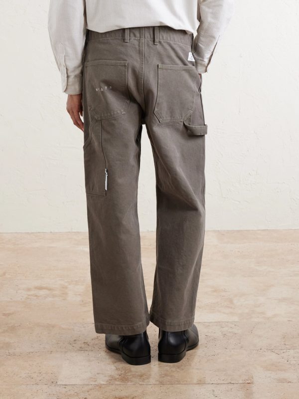 ARMSTG2501 Straight-Leg Cotton-Canvas Trousers - BK ARMSTG2501 Straight-Leg Cotton-Canvas Trousers - BK