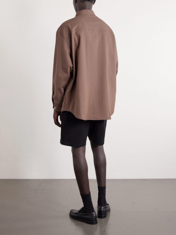 Checked Seersucker Shirt - BK Checked Seersucker Shirt - BK