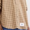 Logo-Appliquéd Checked Woven Shirt - CU Logo-Appliquéd Checked Woven Shirt - CU