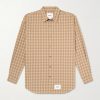 Logo-Appliquéd Checked Woven Shirt Logo-Appliquéd Checked Woven Shirt