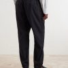 Straight-Leg Linen-Blend Canvas Drawstring Trousers - BK Straight-Leg Linen-Blend Canvas Drawstring Trousers - BK