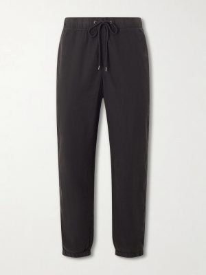 Straight-Leg Linen-Blend Canvas Drawstring Trousers Straight-Leg Linen-Blend Canvas Drawstring Trousers