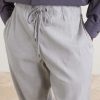 Straight-Leg Linen-Blend Canvas Drawstring Trousers - CU Straight-Leg Linen-Blend Canvas Drawstring Trousers - CU