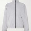 Linen-Blend Blouson Jacket