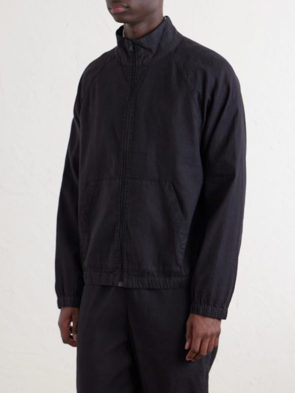 Linen-Blend Blouson Jacket - FR