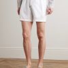 Straight-Leg Garment-Dyed Linen Drawstring Shorts - FR Straight-Leg Garment-Dyed Linen Drawstring Shorts - FR