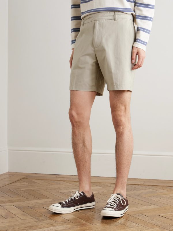 Straight-Leg Stretch Cotton-Blend Golf Shorts - FR
