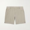 Straight-Leg Stretch Cotton-Blend Golf Shorts