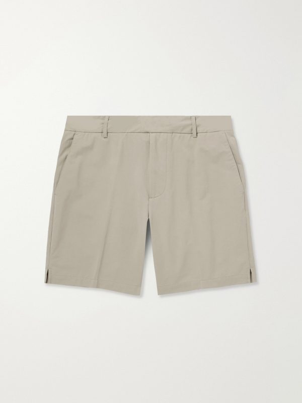 Straight-Leg Stretch Cotton-Blend Golf Shorts