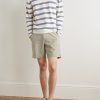 Straight-Leg Stretch Cotton-Blend Golf Shorts - OU
