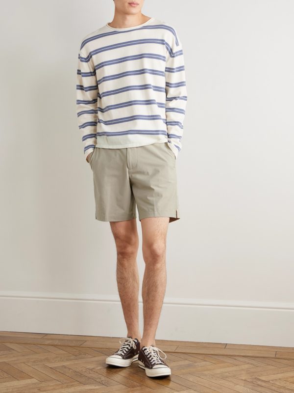 Straight-Leg Stretch Cotton-Blend Golf Shorts - OU