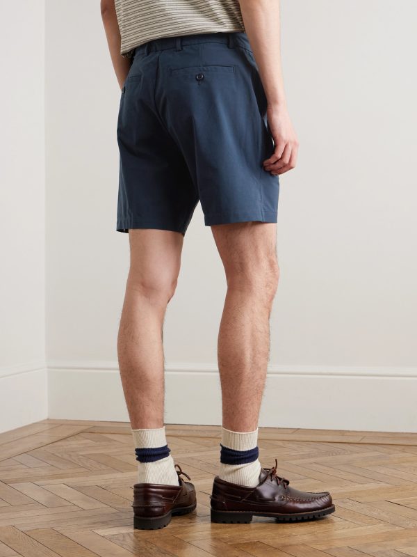 Straight-Leg Stretch Cotton-Blend Golf Shorts - BK Straight-Leg Stretch Cotton-Blend Golf Shorts - BK