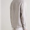 Garment-Dyed Linen Shirt - BK