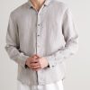 Garment-Dyed Linen Shirt - FR
