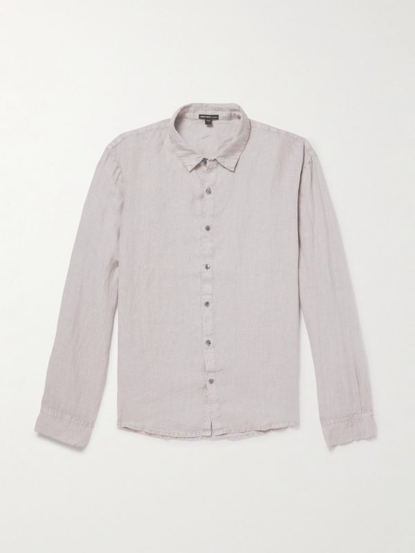 Garment-Dyed Linen Shirt