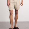 Straight-Leg Garment-Dyed Linen Drawstring Shorts - FR Straight-Leg Garment-Dyed Linen Drawstring Shorts - FR