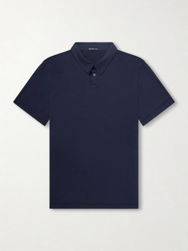 Luxe Lotus Cotton-Jersey Polo Shirt Luxe Lotus Cotton-Jersey Polo Shirt