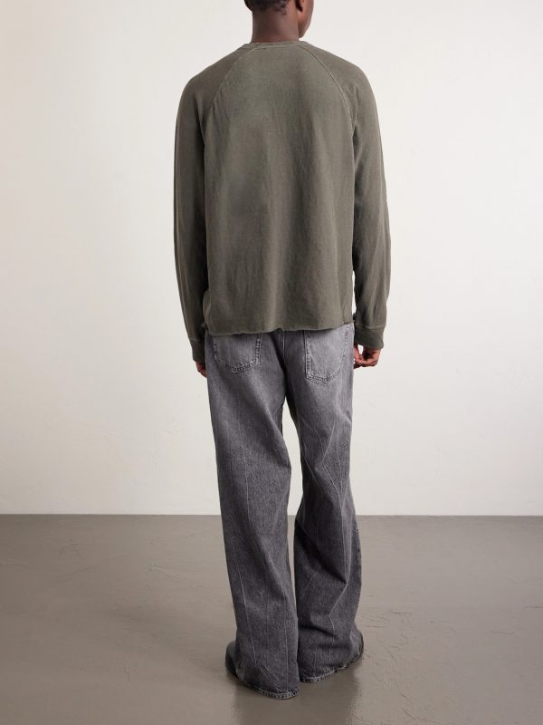 Garment-Dyed Cotton-Jersey T-Shirt - BK