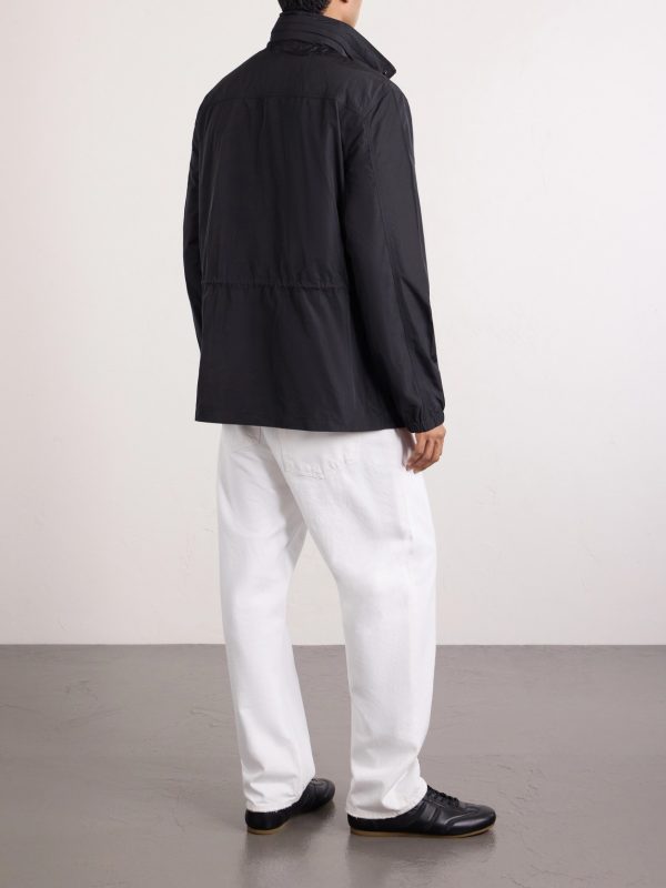 Zipped Windbreaker Jacket - BK Zipped Windbreaker Jacket - BK