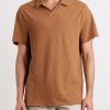 Open-Collar Slub Cotton-Jersey Polo Shirt - FR