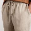 Straight-Leg Garment-Dyed Linen Drawstring Trousers - CU Straight-Leg Garment-Dyed Linen Drawstring Trousers - CU