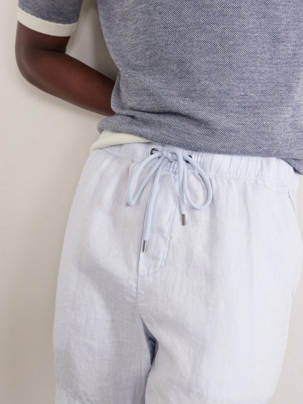 Straight-Leg Garment-Dyed Linen Drawstring Shorts - CU Straight-Leg Garment-Dyed Linen Drawstring Shorts - CU