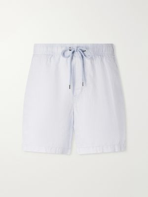 Straight-Leg Garment-Dyed Linen Drawstring Shorts Straight-Leg Garment-Dyed Linen Drawstring Shorts