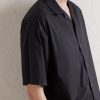 Convertible-Collar Cotton-Blend Poplin Shirt - CU Convertible-Collar Cotton-Blend Poplin Shirt - CU