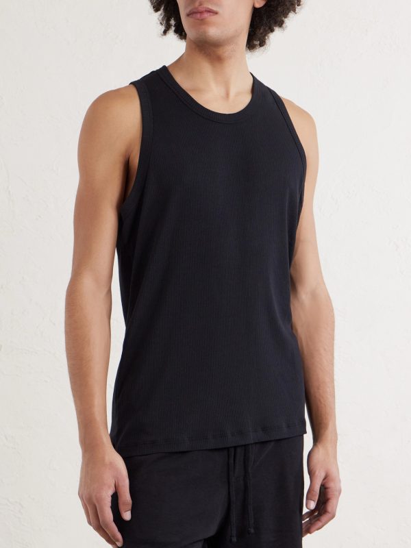 LA Skate Ribbed Stretch-Cotton Jersey Tank Top - FR LA Skate Ribbed Stretch-Cotton Jersey Tank Top - FR