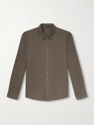 Garment-Dyed Linen Shirt