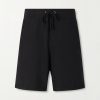Straight-Leg Cotton-Jersey Drawstring Shorts Straight-Leg Cotton-Jersey Drawstring Shorts