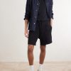 Straight-Leg Cotton-Jersey Drawstring Shorts - OU Straight-Leg Cotton-Jersey Drawstring Shorts - OU